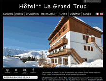 Tablet Screenshot of hotel-legrandtruc.com